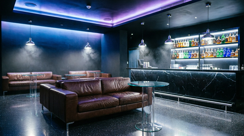 Modern Nightclub Bar Area